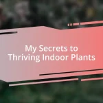 My Secrets to Thriving Indoor Plants